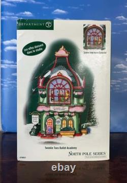 DEPT 56 North Pole TWINKLE TOES BALLET ADADEMY! Dance, Elves, Elf, Christmas