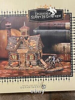 DEPT 56 RARE HALLOWEEN LEGENDS OF SLEEPY HOLLOW SCHOOL See Condition