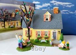 DEPT 56 Snow Village HAPPY EASTER HOUSE! Colorful pastels, Excellent, Egg Hunt