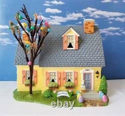 DEPT 56 Snow Village HAPPY EASTER HOUSE! Colorful pastels, Excellent, Egg Hunt