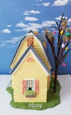 DEPT 56 Snow Village HAPPY EASTER HOUSE! Colorful pastels, Excellent, Egg Hunt