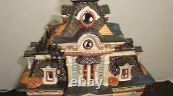 DEPT 56 Snow Village Halloween 1999 Grimsly Manor House Works! Lights Sound Box