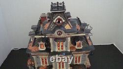 DEPT 56 Snow Village Halloween 1999 Grimsly Manor House Works! Lights Sound Box