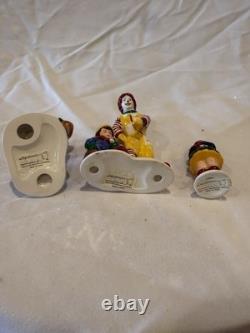 DEPT 56 Snow Village MCDONALD'S RESTAURANT Lighted Sign + RONALD +THREE Figures