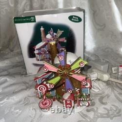 DEPT 56- THE CHRISTMAS CANDY MILL NORTH POLE SERIES #56762 with MOVING WINDMILL