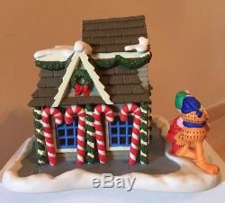Danbury Mint Garfield Christmas Village House The Candy Store Arlene EXCELLENT