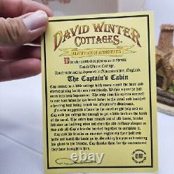David Winter Captain's Cabin / Captain Cabin COA & Box FDW 22 2005 Collector's