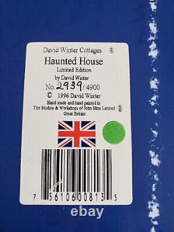 David Winter Cottage 14 HAUNTED HOUSE Limited Edition #2939 Box & COA 1996