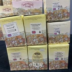 David Winter Cottages Lot Of 28 (22) In Boxes (6) Unboxed Some COAs Good Shape