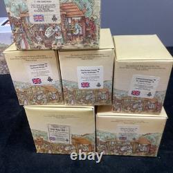 David Winter Cottages Lot Of 28 (22) In Boxes (6) Unboxed Some COAs Good Shape