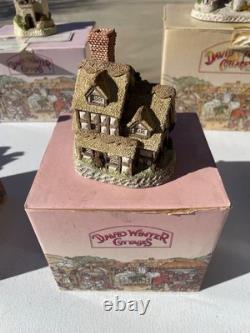 David Winter Cottages Lot of 10 with Boxes & COAs on most
