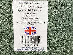 David Winter Cottages Spencer Hall Gardens Limited Edition 1995 #0483/4300