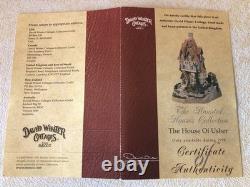 David Winter The House of Usher Haunted House w Key&Box D1035 COA