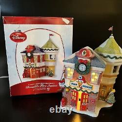Department 56 2011 Donald's Fire Station Disney Mickeys Merry Christmas Village