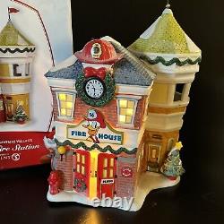 Department 56 2011 Donald's Fire Station Disney Mickeys Merry Christmas Village