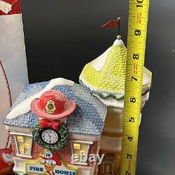 Department 56 2011 Donald's Fire Station Disney Mickeys Merry Christmas Village