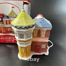 Department 56 2011 Donald's Fire Station Disney Mickeys Merry Christmas Village