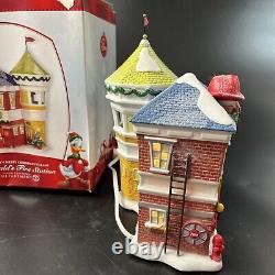 Department 56 2011 Donald's Fire Station Disney Mickeys Merry Christmas Village