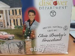 Department 56 55041 Elvis Presley's Graceland Special Edition Gift Set READ