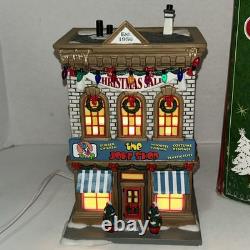 Department 56 A Christmas Story THE JOKE SHOP With Sign, Box, & Light Cord