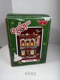 Department 56 A Christmas Story THE JOKE SHOP With Sign, Box, & Light Cord