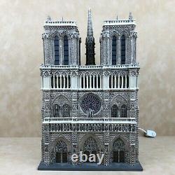 Department 56 Accents Churches of the World Notre Dame Cathedral Light DAMAGED