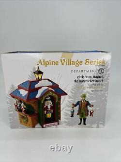 Department 56 Alpine Village Series Christmas Market The Nutcracker Booth RARE