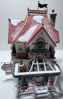 Department 56 Barbie Boutique North Pole Series with Box Light & Accessories