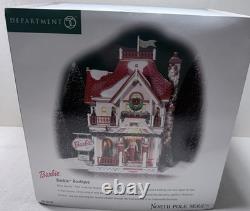 Department 56 Barbie Boutique North Pole Series with Box Light & Accessories