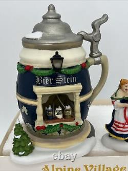 Department 56 Bier Beer Stein Booth Alpine Village Series Christmas Market RARE