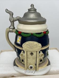 Department 56 Bier Beer Stein Booth Alpine Village Series Christmas Market RARE