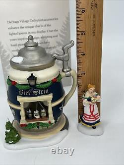 Department 56 Bier Beer Stein Booth Alpine Village Series Christmas Market RARE