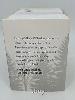 Department 56 Bier Beer Stein Booth Alpine Village Series Christmas Market RARE