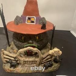 Department 56 Black Cat Shack 4044877 Halloween Witch Hollow RARE