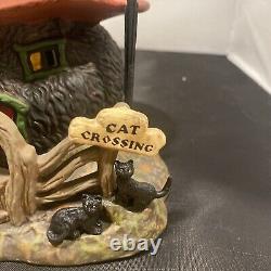 Department 56 Black Cat Shack 4044877 Halloween Witch Hollow RARE