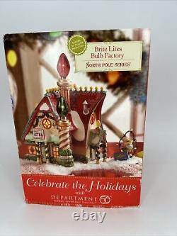 Department 56 Brite Lights Bulb Factory North Pole Series Christmas