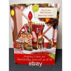 Department 56 Brite Lites Bulb Factory North Pole Series Christmas Village READ