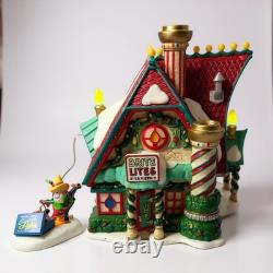 Department 56 Brite Lites Bulb Factory North Pole Series Christmas Village READ