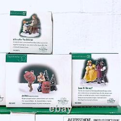 Department 56 Caroling We Shall Go, Village, Christmas Carol, Coffee Stall more