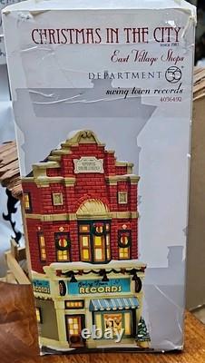 Department 56 Christmas In The City Rare 2014 Swing Town Records Record Shop Lp