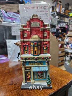 Department 56 Christmas In The City Rare 2014 Swing Town Records Record Shop Lp