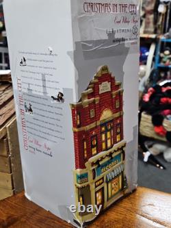 Department 56 Christmas In The City Rare 2014 Swing Town Records Record Shop Lp