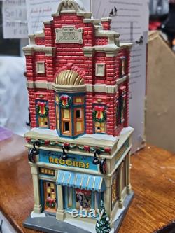 Department 56 Christmas In The City Rare 2014 Swing Town Records Record Shop Lp