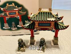 Department 56 Christmas In The City Welcome To Chinatown, Retired, HTF, EUC