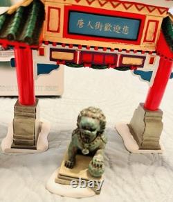 Department 56 Christmas In The City Welcome To Chinatown, Retired, HTF, EUC