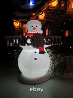 Department 56 Christmas Lane The Snowman House 55390 Tested Retired 2020