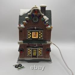 Department 56 Christmas Story Schultz Optometry Light Up Building W Flag No Box