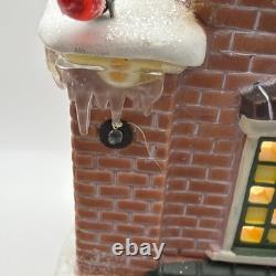 Department 56 Christmas Story Schultz Optometry Light Up Building W Flag No Box