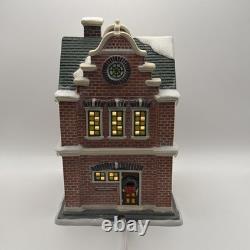 Department 56 Christmas Story Schultz Optometry Light Up Building W Flag No Box