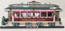 Department 56 Christmas in the City American Diner Lighted Works A005